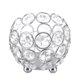 thumbnail image 1 of Bougeoirs en cristal pour bougies chauffe-plat, décoration de table de mariage (diamètre argenté 8 cm), 1 of 4