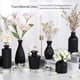 thumbnail image 5 of Set de jarrones de cristal TBWIND, 12 unidades, para flores, color negro, 5 of 6