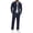Navy, variant on Miqool Mens 2 Piece Corduroy Outfits Lapel Button Up Shirt Elastic Waist Long Pants Matching Set Casual Shirt and Pants Set S‑3XL