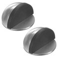 thumbnail image 1 of Uxcell 2-Pack Topes de Puerta Montados en el Suelo, Tope de Puerta de Media Cúpula de Acero Inoxidable con Amortiguador de Goma Plástica [Tono Plateado], 1 of 7