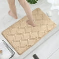 thumbnail image 6 of FAMTKT Bathroom Rugs Ultra Absorbent Non-Slip Memory Foam Machine Washable Soft Velvet Bath Mats and Slow Rebounds Thickened Floor Mat Easier To Dry for Bathroom Floor, 6 of 9