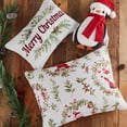 thumbnail image 3 of Levtex Home - Pine & Plaid Quilt Set - King Quilt and Two King Shams - Holiday Wreath - Red White Green - Quilt (106x92in.) and Shams (20x36in.) - Reversible - Polyester, 3 of 7