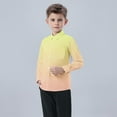 thumbnail image 5 of fatyb Toddler Boys Girls Button down Shirts Gradient Color Collar Shirts Kids Long Sleeve Uniform Shirts, 5 of 7