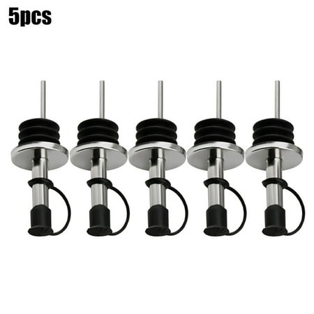 

5PCS Stainless Steel Wine Wine Olive Oil Stopper Bottle Pourer Dispenser Spout