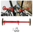 thumbnail image 4 of Bicicleta plegable duradera, fácil de plegar, ruedas de transporte, varilla de extensión Oro rojo, 4 of 9
