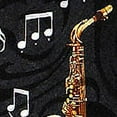 thumbnail image 3 of Saxophone and Notes Necktie Mens Tie, 3 of 3