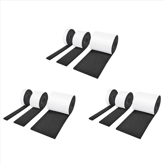 Deslizadores de Fieltro Autoadhesivos,9 Rollos de Deslizadores de Fieltro (100 X 10 cm + 100 X 5 cm + 100 X 2 Cm),5 mm Autoadhesivo,para Sillas
