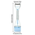 thumbnail image 2 of Poop Scoop with Long Handle, Spring-Loaded Lightweight Design for All Dogs Sizes, Durable Plastic Pet Waste Remover for Lawn Yard Garden Cleanup, Portable Dog Pooper Scooper Dark Green, 2 of 4