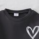 thumbnail image 5 of Conjuntos de blusas y camisas de cuello redondo y manga larga Conjunto para niños Sudadera con capucha cómoda con letras bordadas Conjunto de dos piezas para niños Conjunto de poliéster de moda para n, 5 of 8