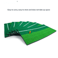 thumbnail image 4 of 1pc Golf Practice Mat with Two-Color Reverse Grass Design (Green/Grass Green) & White/Yellow Alignment Lines - Durable PP Materi Yellow, 4 of 5