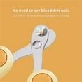 thumbnail image 3 of Safe and Precise Cat Nail Clippers with Special Hole Design - Protect Your Furry Friend's Nails. yellow, 3 of 5