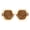 Peach / Brown, variant on Womens Squared Thick Plastic Mod Hexagon Sunglasses All Black