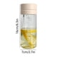thumbnail image 3 of Botella de agua deportiva portátil | Plástico resistente a prueba de fugas | Material transparente con filtro para frutas y hielo | 16 oz gris blanco | Uso al aire libre, gimnasio, senderismo,, 3 of 8