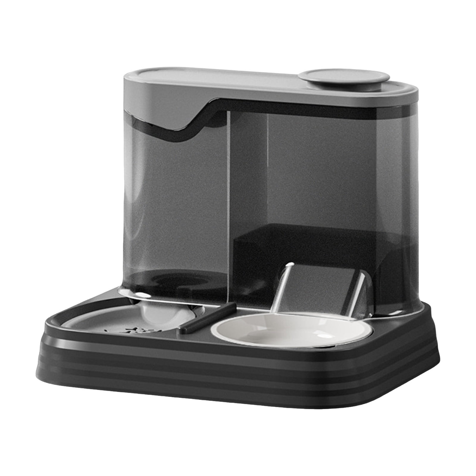 Automatic Dog Feeder and Water Dispenser 2-in-1 Combo, Large Capacity Gravity Pet Feeder Self-Filling Water Bowl for Cats,Dogs,Puppies,Hassle-Free Feeding Hydration Solution