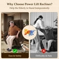 thumbnail image 7 of Large-Wide Power Lift Recliner Chair for Elderly, Big and Tall, Heat and Massage, Lift Chairs Recliners with Extended Footrest, Remote Control, 2 Cup Holders, 7 of 7