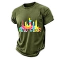 thumbnail image 2 of Boys Tshirts Graphic Print Crewneck Short Sleeve Breathable Tee for Summer Wear Boys' Tops Tees Shirts Army Green 2 Years-3 Years, 2 of 5