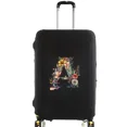 thumbnail image 3 of Luggage Covers Protective Cover Travel Luggage Scratch Proof Dust Cover Reusable Dust Cover Washable Floral Letter Print Pattern black L, 3 of 6