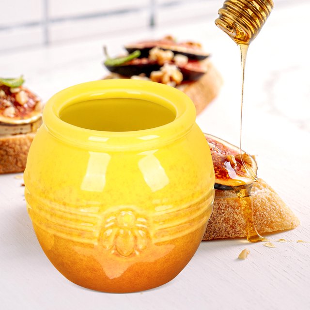 OULII 1 Ensemble de Pots à Miel en Céramique Pratique pour Table à Manger