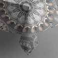 thumbnail image 5 of Gray Floral Mandala and Leaf Pattern Square Tablecloth,Waterproof Square Table Cover,Wipeable Spillproof Washable Table Cover for Home Kitchen Party Decor 42"X42"(107x107cm), 5 of 6