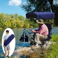 thumbnail image 2 of Portable Camping Folding Chair with Canopy, Armrests, Beach Chair, Oxford Cloth Fishing Chair, 2 of 7