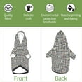thumbnail image 6 of Cauagu Black And White Houndstooth Pattern Winter Pet Hoodie Sweatshirts- Dog Hoodie Sweater with Leash Hole - Cute Dog Hoodie - Pet Clothes Puppy Cat Custume -XX-Large, 6 of 8