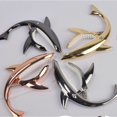 thumbnail image 4 of Zinc Alloy Shark Capo, Soft Elastic Clip for Acoustic Guitar, Ukulele, Mandolin, Banjo, Gold, 4 of 4