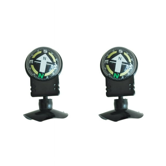 2X Compass Dashboard Dash Mount Navigation Car Boat Truck Suction Black