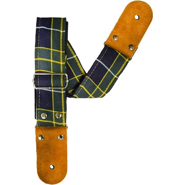 Correa para guitarra, Strap guitarra acústica, bajo eléctrico, guitarra eléctrica Kidam Escoces verde