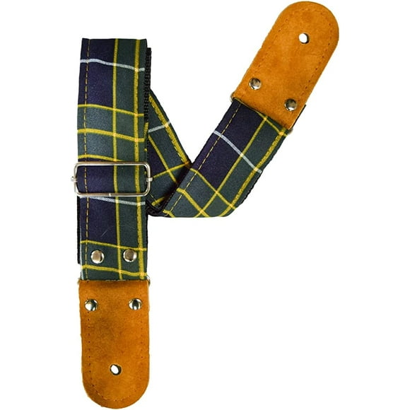 Correa para guitarra, Strap guitarra acústica, bajo eléctrico, guitarra eléctrica Kidam Escoces verde