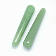 10 pc Natural Green Aventurine Massage Sticks Massage Wand Massage Tools Gua Sha Scraping Stick Cone 107~108x20mm