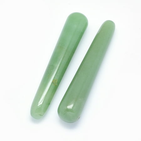 10 pc Natural Green Aventurine Massage Sticks Massage Wand Massage Tools Gua Sha Scraping Stick Cone 107~108x20mm