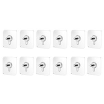 12PCS Drill Free Adhesive Hooks,Upgraded Picture Hangers Without Nails,Nail Free Wall y8035
