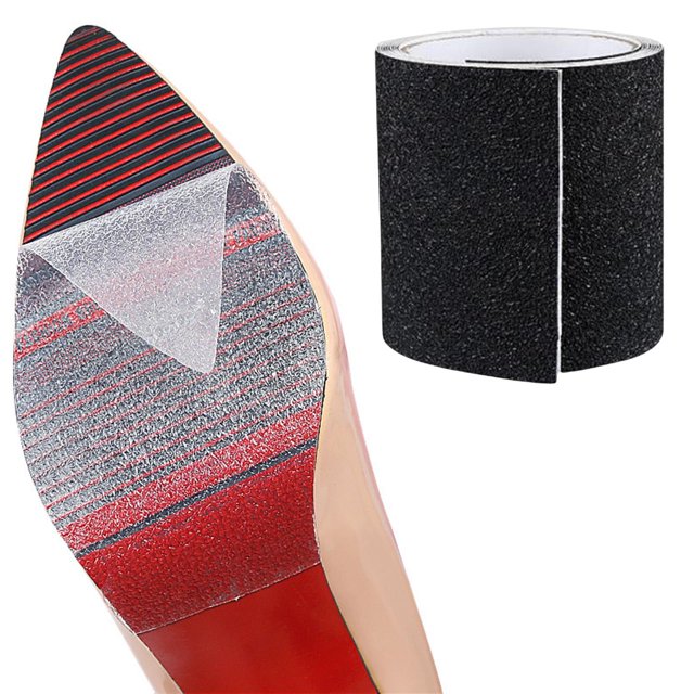 de suela antideslizante, cubre suela autoadhesivo, de suela de de corte libre para tacones altos, mujeres, hombres, reparación , Negro 10x200cm Macarena Protector de suela de zapato
