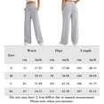 thumbnail image 2 of Pantalones de chándal informales con cordón, ajuste holgado, conjunto diario con bolsillos para mujer Ygjytge Gris claro T M para Mujer, 2 of 5