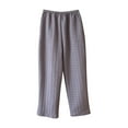 thumbnail image 2 of Mutghys Pajama Pants for Men Plaid Solid Color Elastic Waist Sleep Pants with Pockets Home Fall Loose Comfy Casual Pants, 2 of 3