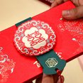 thumbnail image 3 of YAOMOBB Red Lucky Pocket Money Envelope Tassel Design 6 Slots Folding Red Envelope Wedding Decoration, 3 of 6