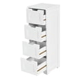 thumbnail image 3 of Spaco Free-Standing Side Storage Organizer with 4 Drawers-White, Bathroom Storage Cabinet for Entryway Storage, Home Office Furniture, 3 of 8
