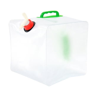 Borsa Pieghevole Per Acqua 5 Quart &ndash; Contenitore Da Sopravvivenza, Emergenza, Sport &ndash; Trasparente