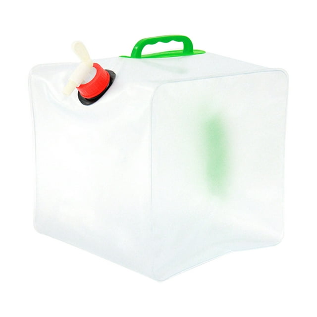 Water Storage Containers, Large Capacity Portable Folding Four Corner Water Storage Bag Food Grade HDPE 5L-20L, Leakproof for Camping Travel and Emergency Hot Water Bag