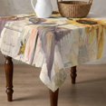 thumbnail image 4 of Sunflower Vintage Table Cloth Waterproof Tablecloths, Farmhouse Botanical Floral Butterfly Tablecloth Dining Table Cover for Kitchen Party Tabletop Outdoor, Square Tablecloth 54x54 Inch, 4 of 9