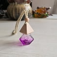 thumbnail image 4 of Riwesomey Ambientador de aire de coche de vidrio botella vacía colgante 8ml hogar dormitorio automóvil espejo retrovisor difusor de aceite esencial Automoción decorativa y accesorios Violeta, 4 of 6