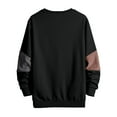 thumbnail image 3 of PNTUTB Men's Crewneck Loose Color-blocked Sweatshirt Long Sleeve Pullover Tops with Pocket, 3 of 5
