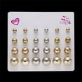thumbnail image 4 of ziyahi 12 Pairs Rhinestones Girls Earring Set Crystal Ear Stud Earrings Multiple styles No.06 s, 4 of 5