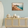 thumbnail image 3 of Stupell Industries Beach With Arched Cove Landscape & Nature Photography Brown Floater Framed Canvas Art Print Wall Art, 31 x 21, 3 of 10