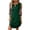 Green, variant on Women's Floral Embroidered A-Line Dress - 3/4 Sleeve Sheer Floral Print Casual Elegant Dress Knee-Length, for Office & Party