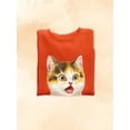 thumbnail image 3 of Surprised Kitten Sweatshirt Women -Kayomi Harai Designs, Female Large, 3 of 4