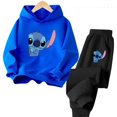 thumbnail image 3 of Sudadera con capucha con estampado de Stitch Trucksuit Harajuku para niños de 3 a 14 años, moda urbana de otoño, jersey para niños y niñas, deportes al aire libre, 3 of 5