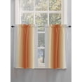thumbnail image 5 of Burnt Orange Grey Ombre Bathroom Window Curtain, Farmhouse Gradient Minimalist Light Filtering Coffee Kitchen Curtains, Bedroom Living Room Curtains 2 Panel 84"x54", 5 of 6