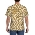 thumbnail image 3 of Bixox Men's Gold Drops Printed Short Sleeve Skinny Athletic T-Shirt, 3 of 6