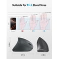 thumbnail image 5 of Ergonomic Mouse Rechargeable Bluetooth - 4800 DPI Vertical Mice 6 Adjustable Levels, Wireless Optical Carpal Tunnel Mouse Right Hand, Multi Device for Laptop, PC, Computer, MacBook - Grey, 5 of 8